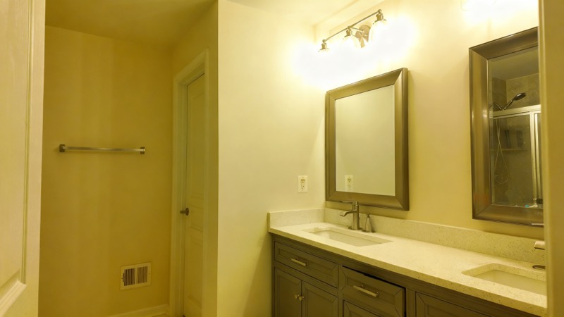 Primary bath with double vanity